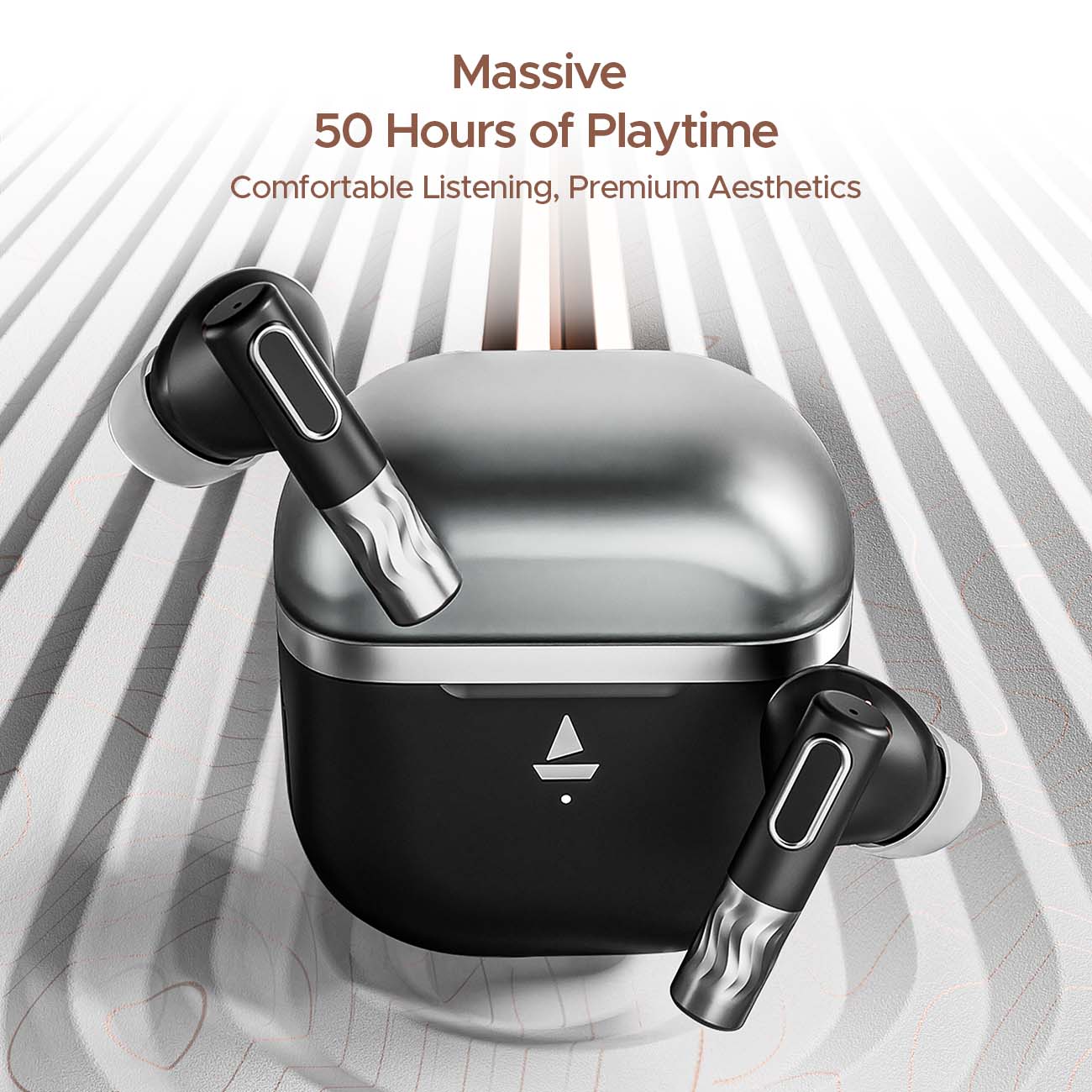 boAt Nirvana Zenith | Wireless Earbuds with ANC up to 50dB, 6x Mics with AI ENx™ Tech, Bluetooth v5.3, 50 Hours Playback - Image 19