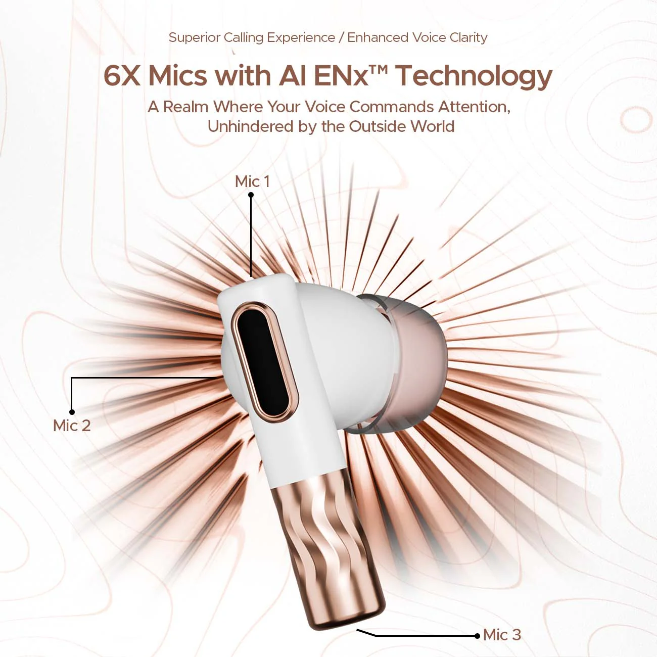 boAt Nirvana Zenith | Wireless Earbuds with ANC up to 50dB, 6x Mics with AI ENx™ Tech, Bluetooth v5.3, 50 Hours Playback - Image 4