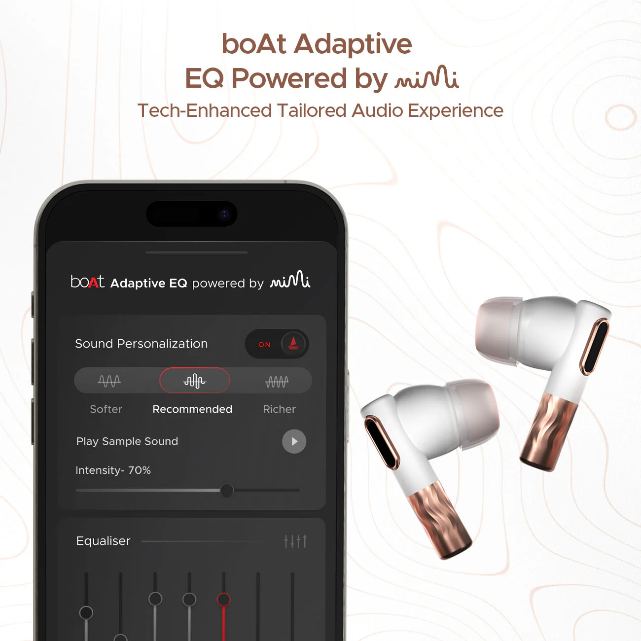 boAt Nirvana Zenith | Wireless Earbuds with ANC up to 50dB, 6x Mics with AI ENx™ Tech, Bluetooth v5.3, 50 Hours Playback - Image 5