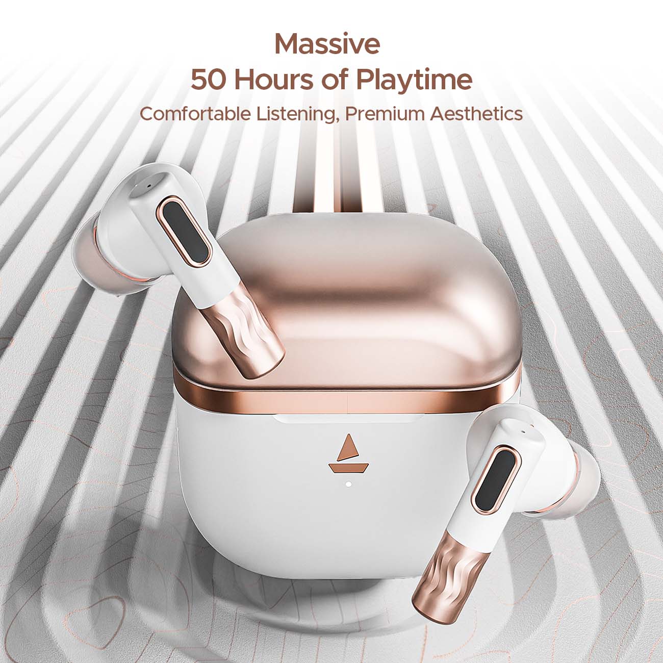 boAt Nirvana Zenith | Wireless Earbuds with ANC up to 50dB, 6x Mics with AI ENx™ Tech, Bluetooth v5.3, 50 Hours Playback - Image 9