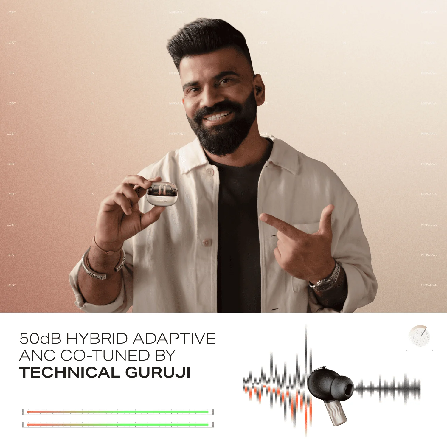 boAt Nirvana Zenith Pro | Wireless Earbuds with Spatial Audio, 80H Playback & 50dB Hybrid Adaptive ANC "Awarded Best TWS by Gadgets 360" - Image 14