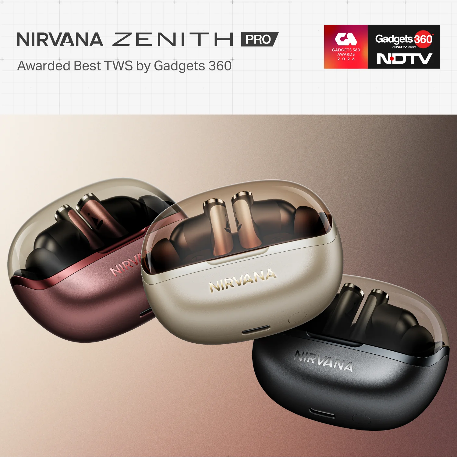 boAt Nirvana Zenith Pro | Wireless Earbuds with Spatial Audio, 80H Playback & 50dB Hybrid Adaptive ANC "Awarded Best TWS by Gadgets 360" - Image 16