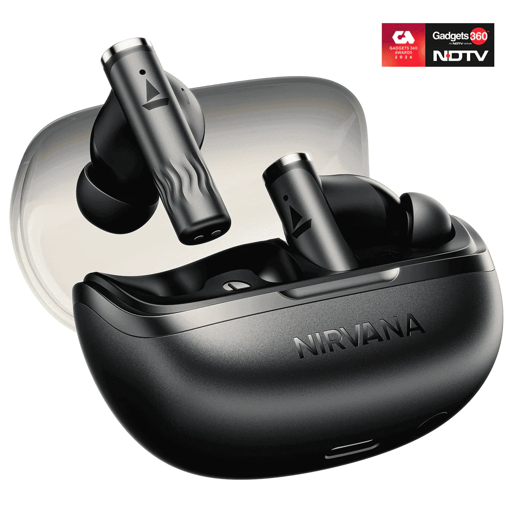 boAt Nirvana Zenith Pro | Wireless Earbuds with Spatial Audio, 80H Playback & 50dB Hybrid Adaptive ANC "Awarded Best TWS by Gadgets 360" - Image 2
