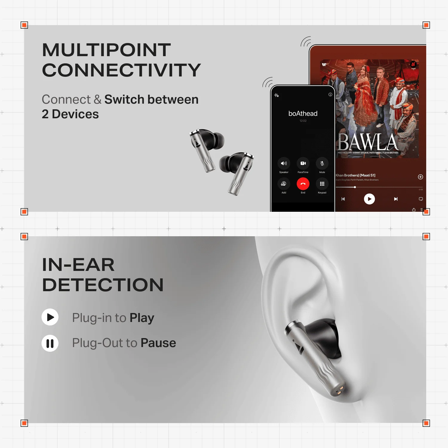 boAt Nirvana Zenith Pro | Wireless Earbuds with Spatial Audio, 80H Playback & 50dB Hybrid Adaptive ANC "Awarded Best TWS by Gadgets 360" - Image 23