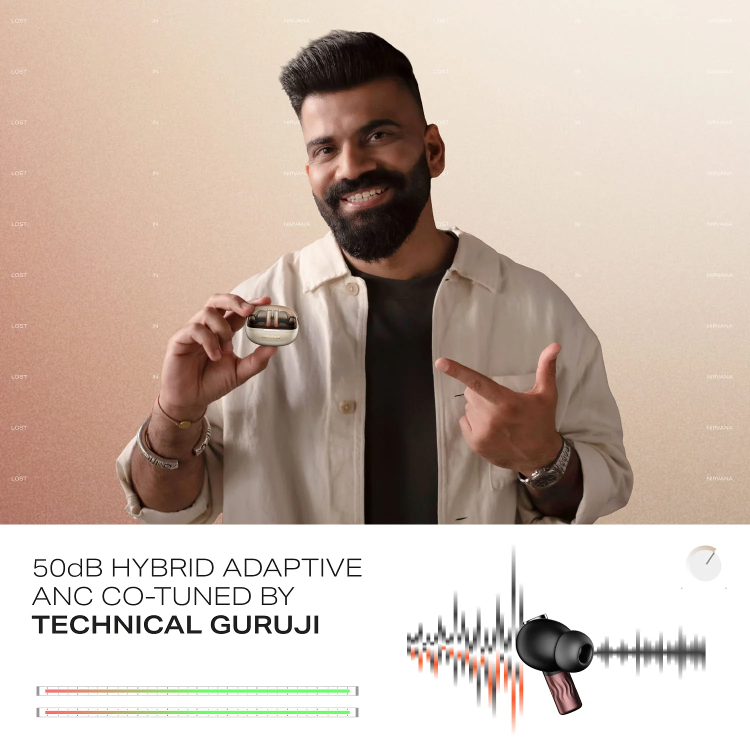 boAt Nirvana Zenith Pro | Wireless Earbuds with Spatial Audio, 80H Playback & 50dB Hybrid Adaptive ANC "Awarded Best TWS by Gadgets 360" - Image 4