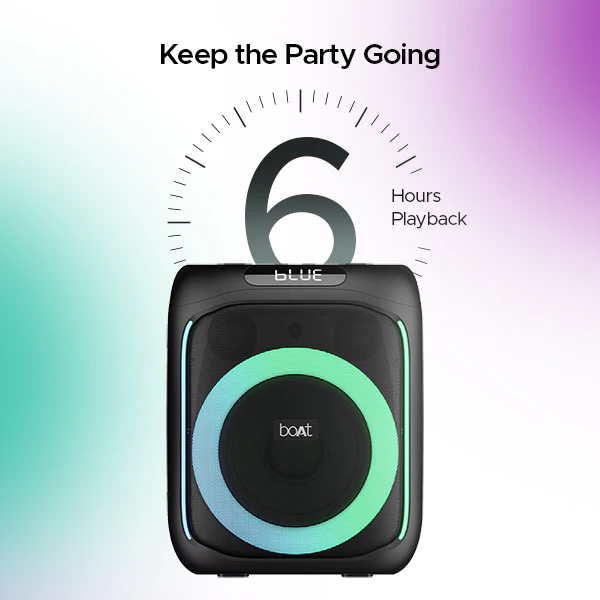boAt Party Pal 195 | Bluetooth Speaker with 50W RMS Stereo Sound, 6 Hours Playback, Multi-Compatibility - Image 3