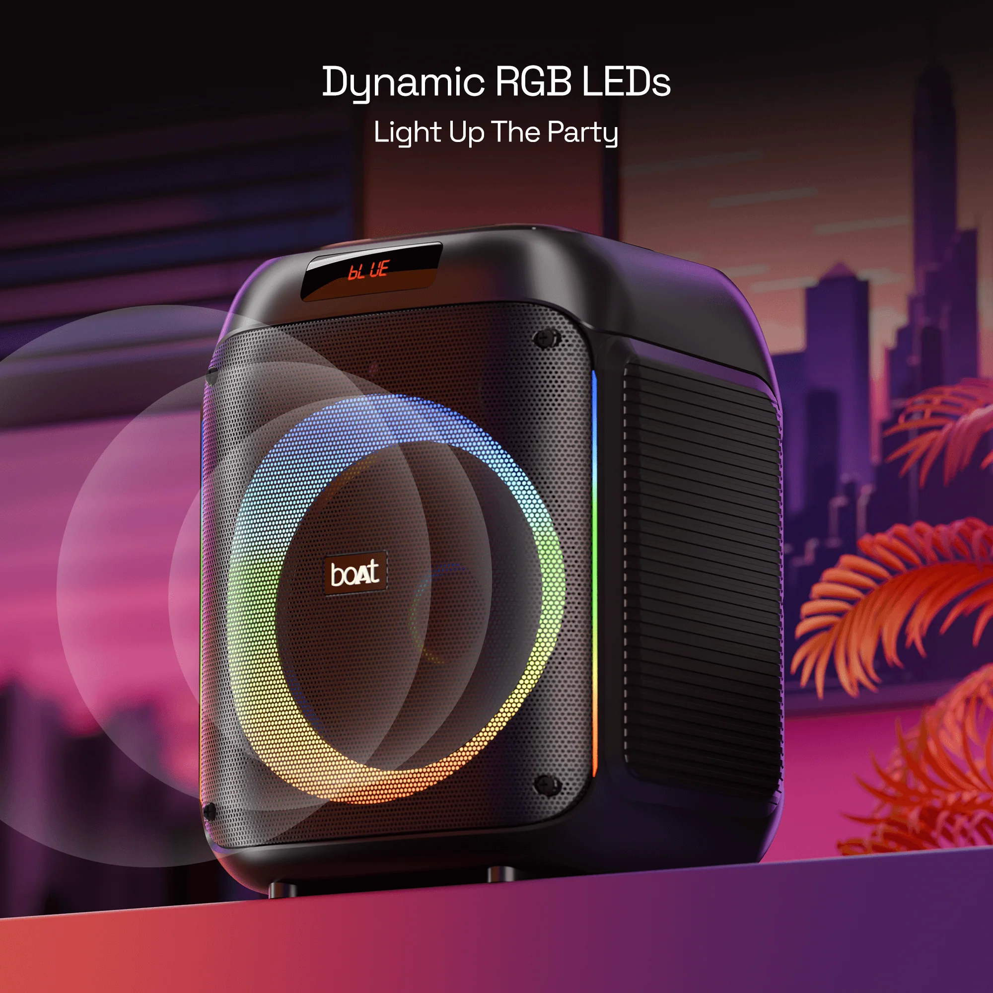 boAt Party Pal 220 | Bluetooth Speaker with 80W boAt Signature Sound,  RGB LED Lights, TWS Mode for 2X Impact - Image 5