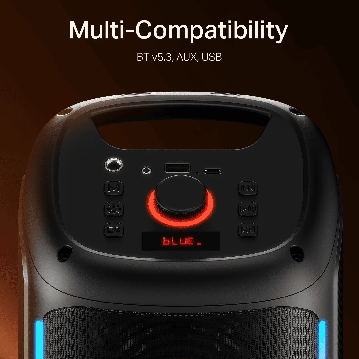 boAt PartyPal 30 | Bluetooth Speaker with 25W Sound, RGB LEDs, 6 Hours Playback, Karaoke & TWS - Image 6