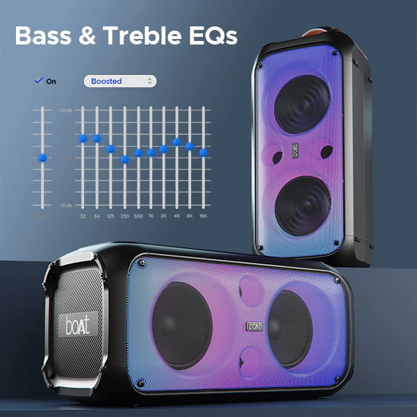 boAt Party Pal 300 | Bluetooth Speaker with 120W RMS Stereo Sound, 6 Hours Playback, Mic for karaoke - Image 6
