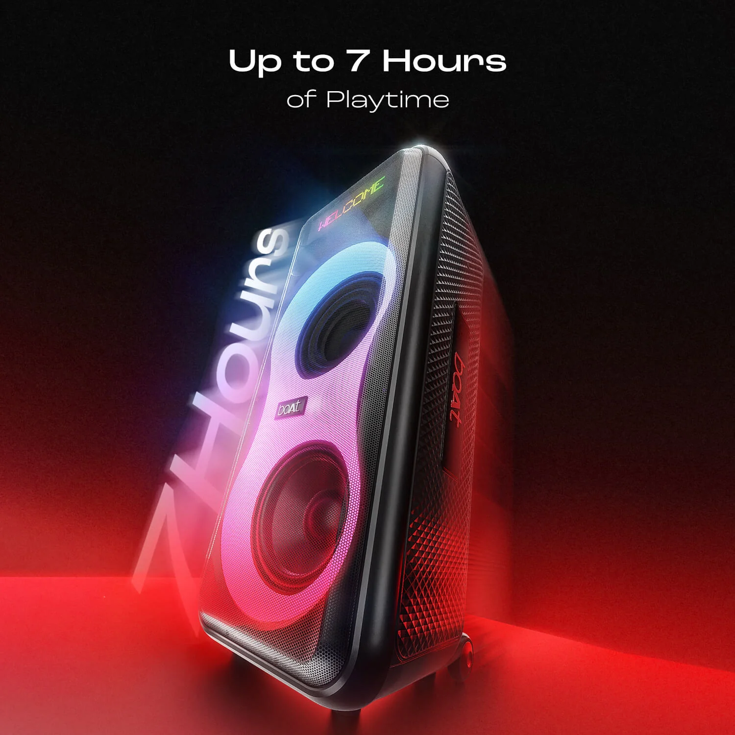 boAt PartyPal 600 | Bluetooth Speaker with 220W boAt Signature Sound, 7 Hours Playtime, TWS Feature, Animated Text Display - Image 4