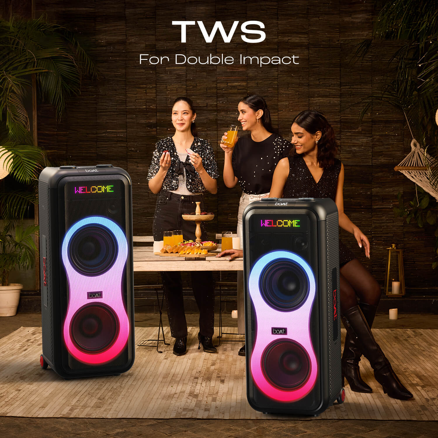 boAt PartyPal 600 | Bluetooth Speaker with 220W boAt Signature Sound, 7 Hours Playtime, TWS Feature, Animated Text Display - Image 7