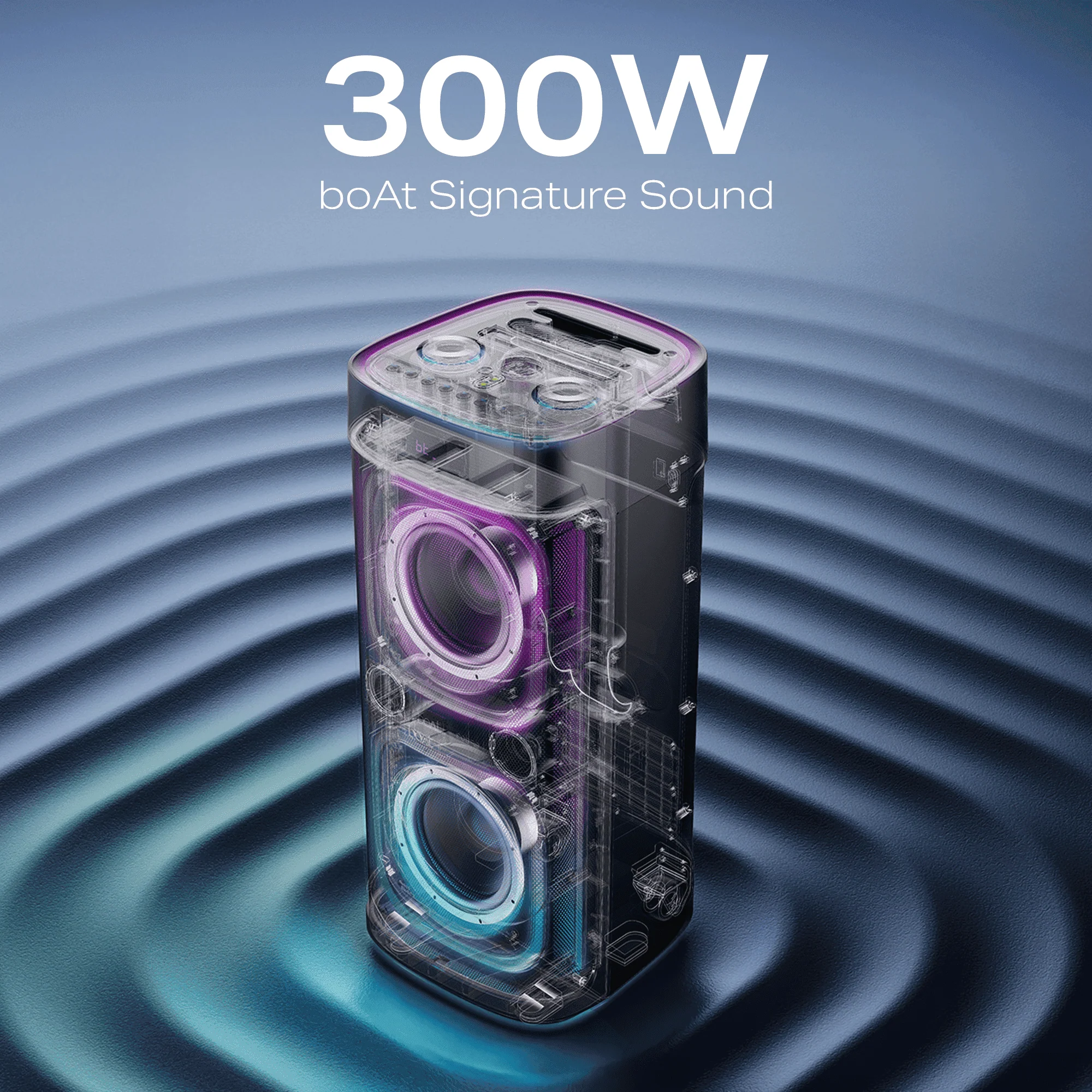 boAt PartyPal 700 | Bluetooth Speaker with 300W Sound, RGB Lights, 6 Hours Playback, Karaoke & TWS - Image 4