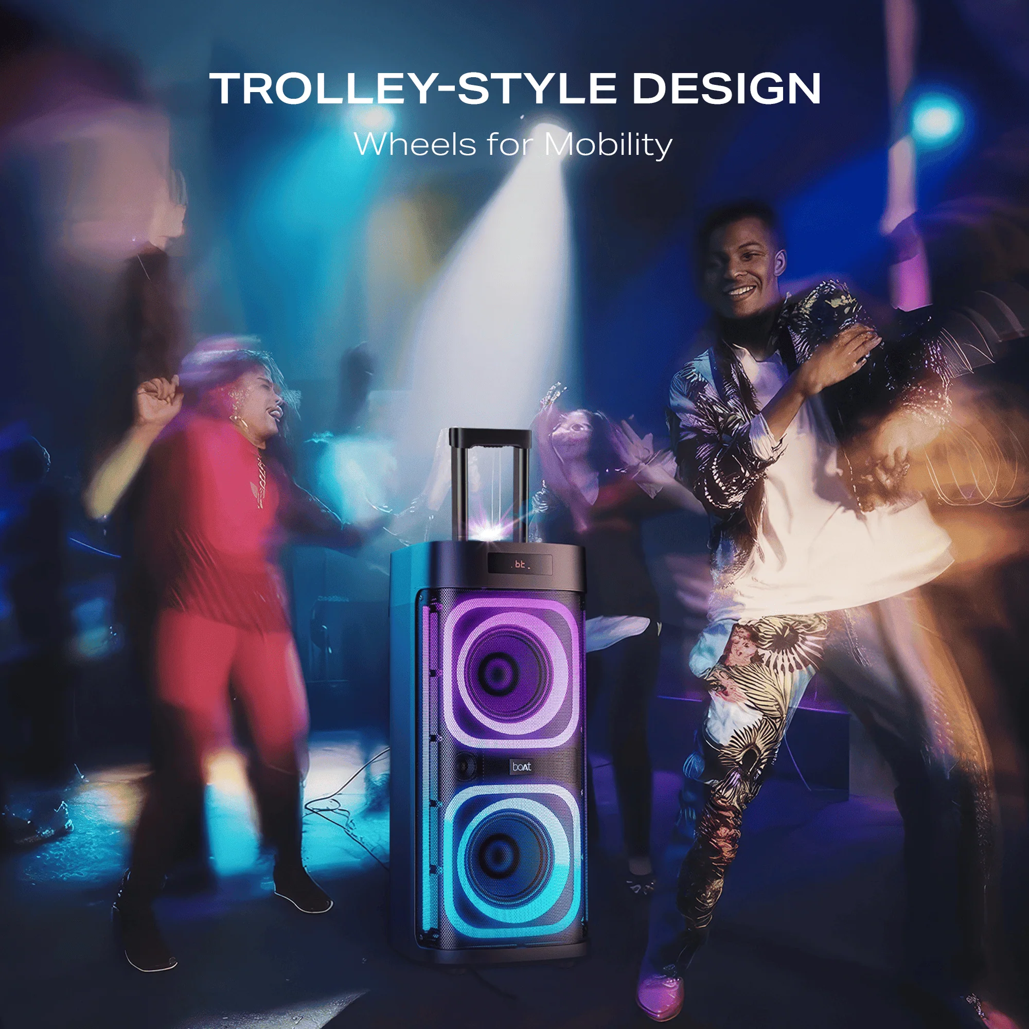boAt PartyPal 700 | Bluetooth Speaker with 300W Sound, RGB Lights, 6 Hours Playback, Karaoke & TWS - Image 6
