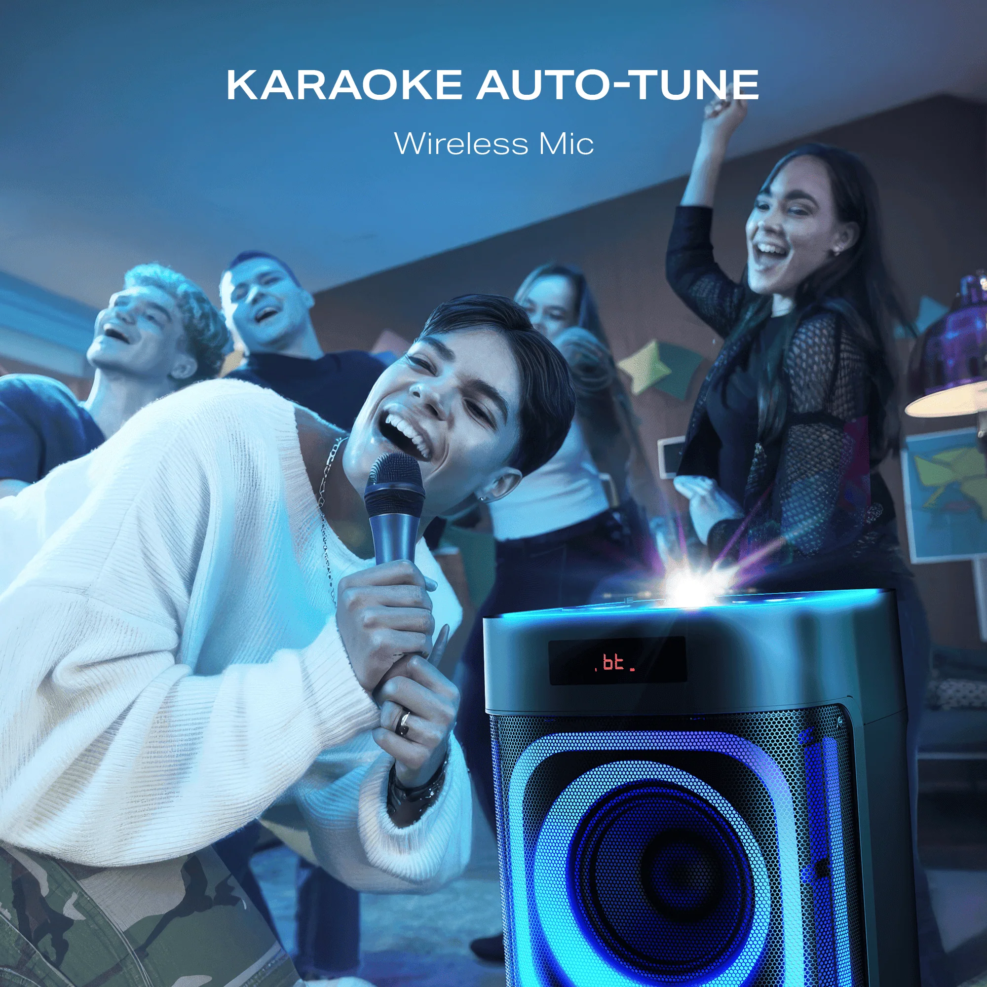 boAt PartyPal 700 | Bluetooth Speaker with 300W Sound, RGB Lights, 6 Hours Playback, Karaoke & TWS - Image 8