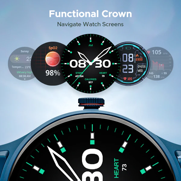 boAt Primia Celestial | Smartwatch with 1.52" Round HD Display, BT Calling, 100+ Sports Modes, Functional Crown - Image 11