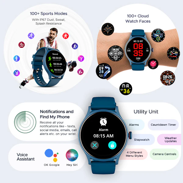 boAt Primia Celestial | Smartwatch with 1.52" Round HD Display, BT Calling, 100+ Sports Modes, Functional Crown - Image 14