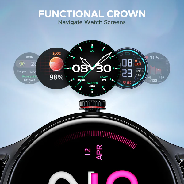 boAt Primia Celestial | Smartwatch with 1.52" Round HD Display, BT Calling, 100+ Sports Modes, Functional Crown - Image 15