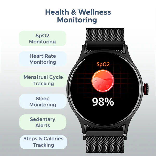 boAt Primia Celestial | Smartwatch with 1.52" Round HD Display, BT Calling, 100+ Sports Modes, Functional Crown - Image 18