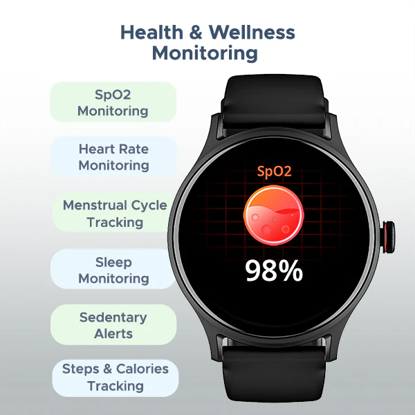 boAt Primia Celestial | Smartwatch with 1.52" Round HD Display, BT Calling, 100+ Sports Modes, Functional Crown - Image 8