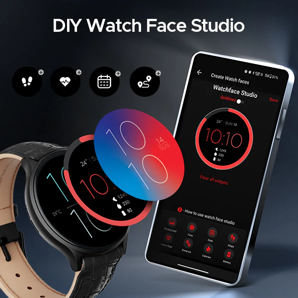 boAt Primia Curv | Smartwatch with 1.45" (3.68cm) Amoled Display, BT Calling,  700+ Active Modes, Watch Face Studio - Image 21