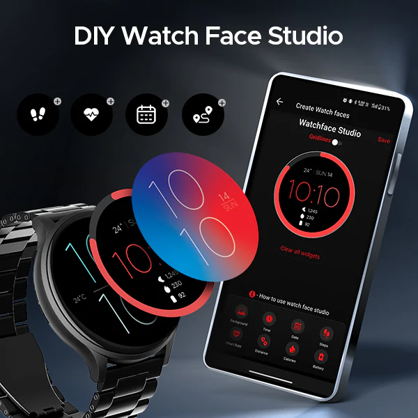 boAt Primia Curv | Smartwatch with 1.45" (3.68cm) Amoled Display, BT Calling,  700+ Active Modes, Watch Face Studio - Image 27