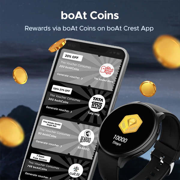 boAt Primia Curv | Smartwatch with 1.45" (3.68cm) Amoled Display, BT Calling,  700+ Active Modes, Watch Face Studio - Image 6