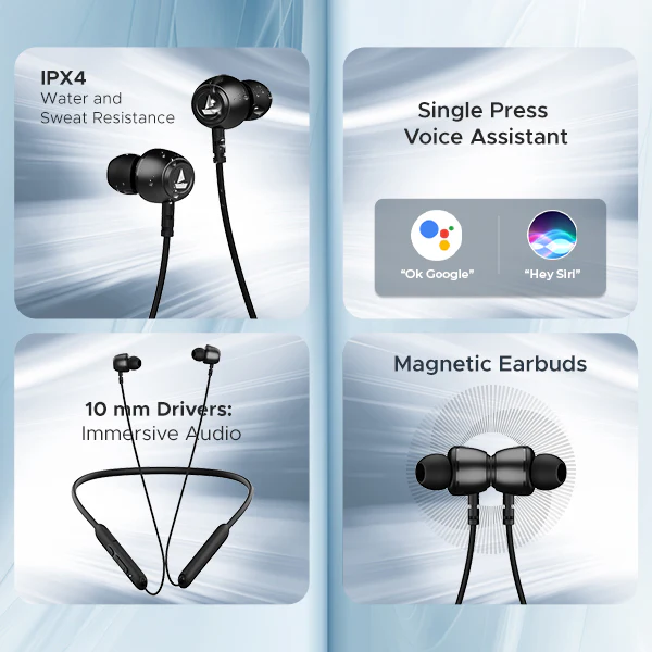boAt Rockerz 103 V2 Pro | Bluetooth Earbuds with Upto 30 Hours Playback, ENx™️ Technology, ASAP™️ Charge - Image 8