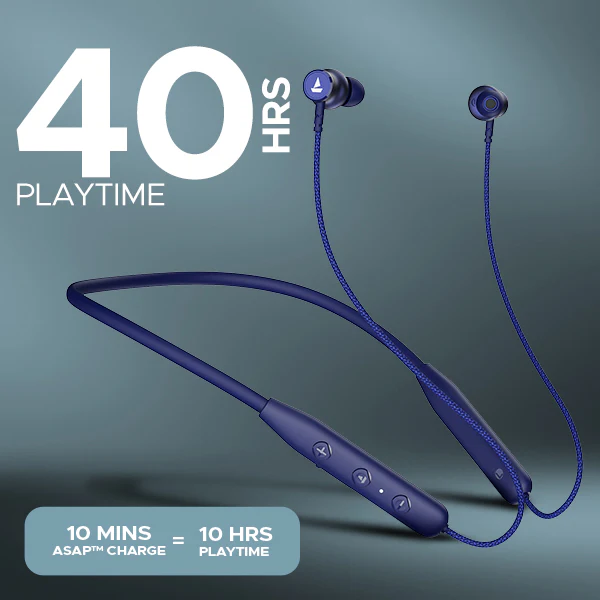 boAt Rockerz 110 | Wireless Earphone with 40H Playback, ASAP™ Charge, Dual Pairing, ENx™ Technology, BEAST™ Mode - Image 9