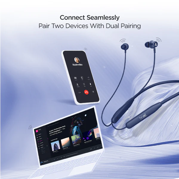 boAt Rockerz 111 | Wireless Neckband with 40H Playback, ASAP™ Charge, Dual Pairing, ENx™ Technology - Image 9