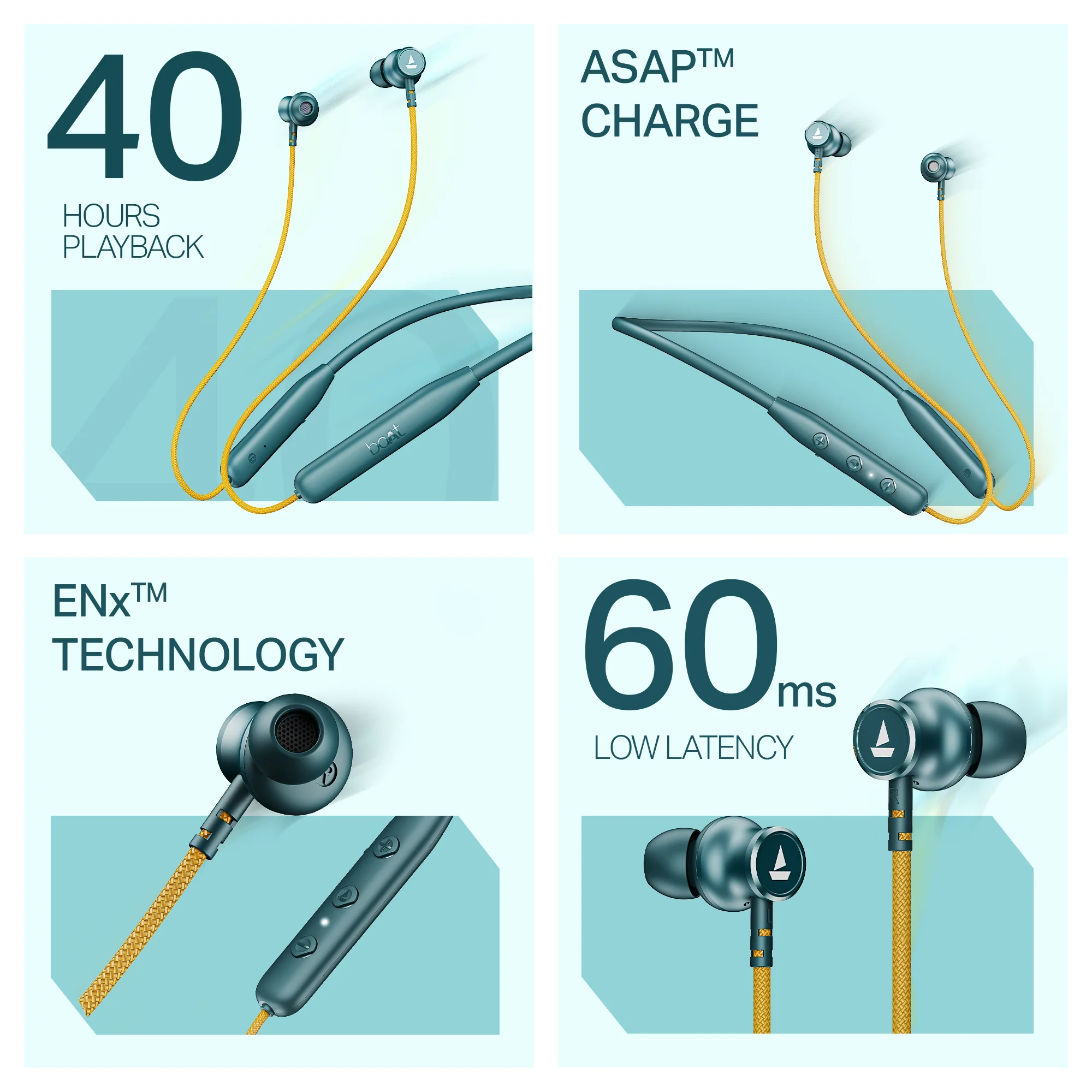 boAt Rockerz 112 | Wireless Neckband with Beast™ Mode, 40H Playback, ENx™ Tech, Dual Pairing - Image 14