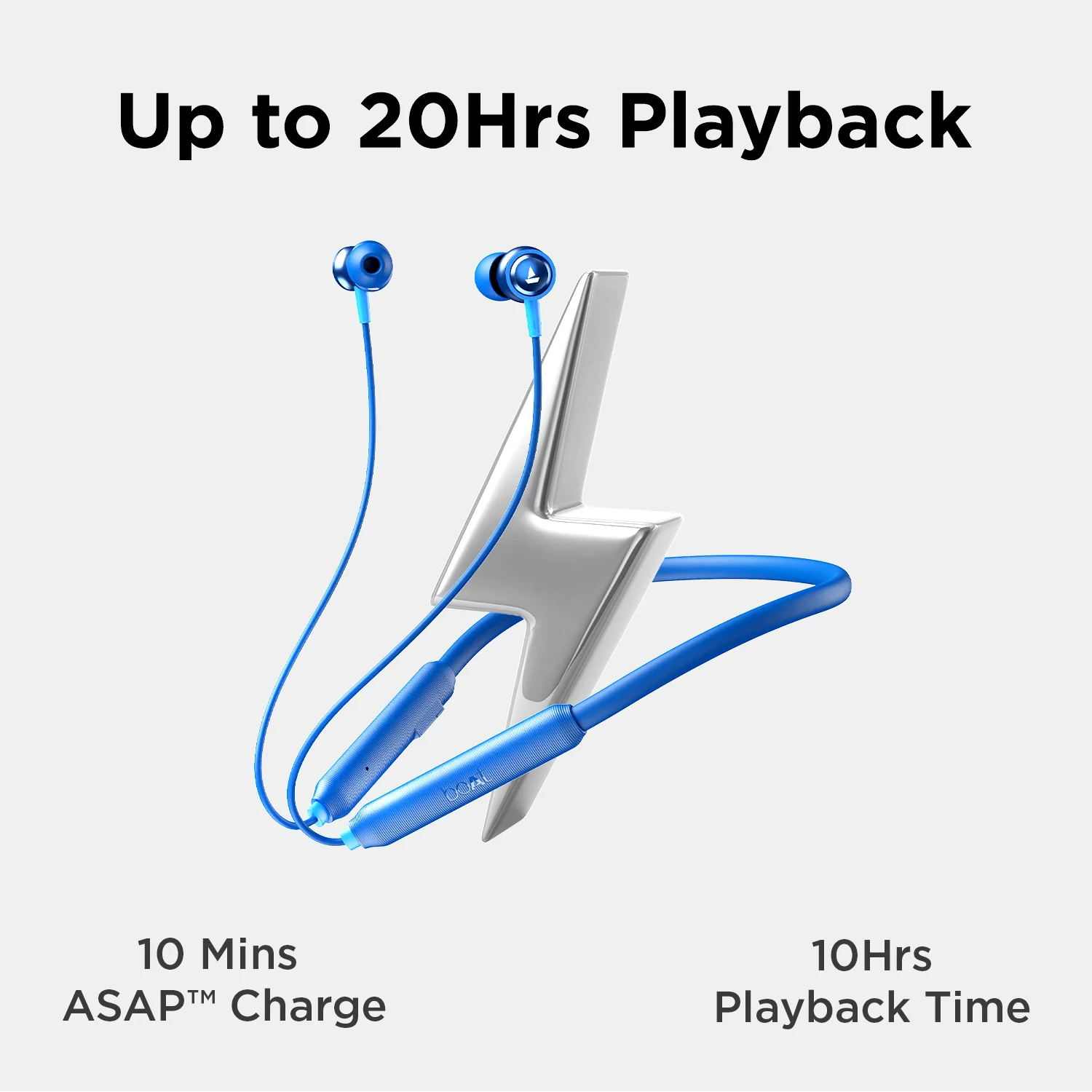 boAt Rockerz 185 Pro | Wireless Neckband with ENx™ Technology, 10mm Drivers, BEAST™ Mode, ASAP™ Charge, Dual Pairing feature - Image 13