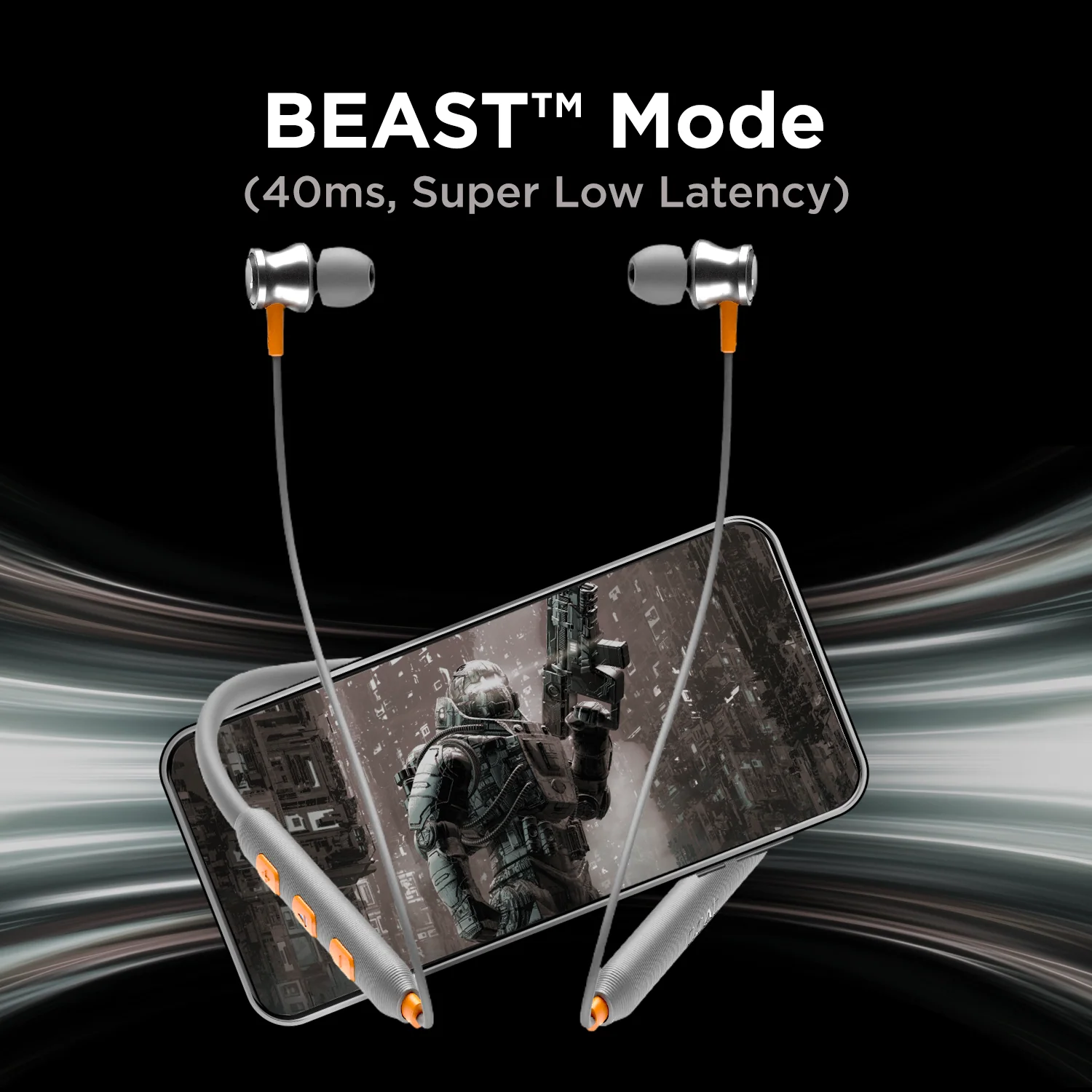 boAt Rockerz 185 Pro | Wireless Neckband with ENx™ Technology, 10mm Drivers, BEAST™ Mode, ASAP™ Charge, Dual Pairing feature - Image 16