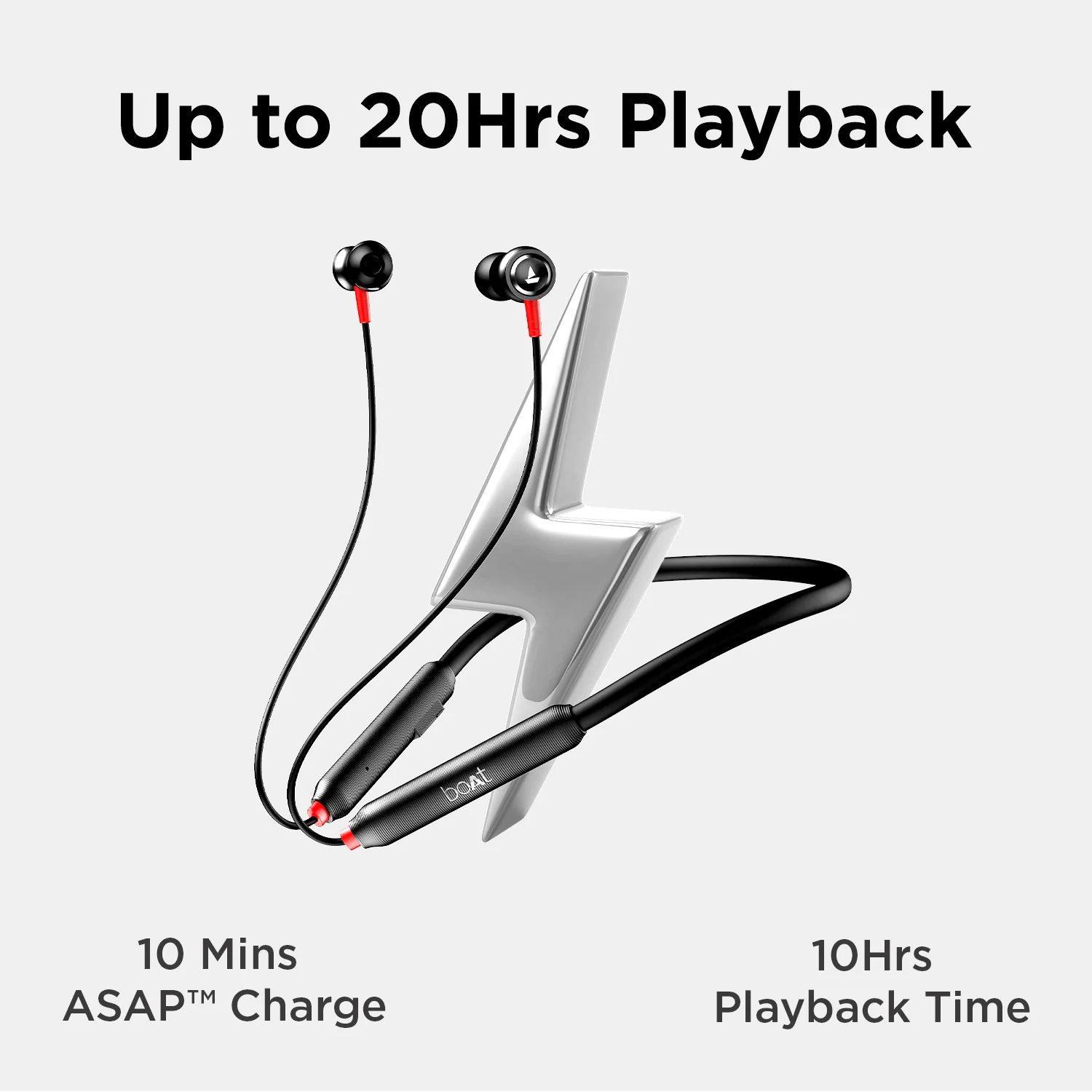 boAt Rockerz 185 Pro | Wireless Neckband with ENx™ Technology, 10mm Drivers, BEAST™ Mode, ASAP™ Charge, Dual Pairing feature - Image 6