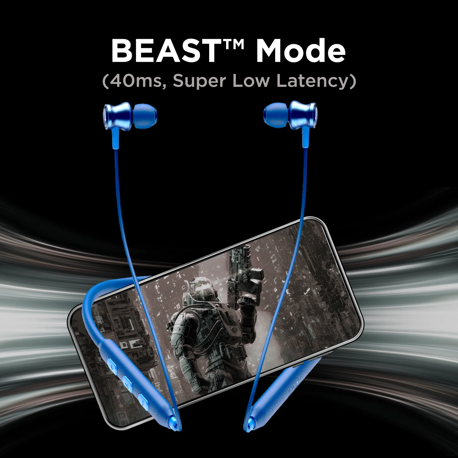 boAt Rockerz 185 Pro | Wireless Neckband with ENx™ Technology, 10mm Drivers, BEAST™ Mode, ASAP™ Charge, Dual Pairing feature - Image 9