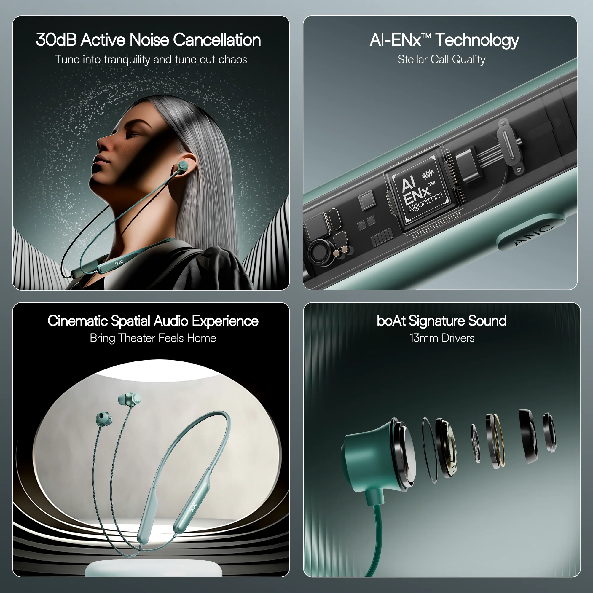 boAt Rockerz 210 ANC | Wireless Headphone with 30dB Active Noise Cancellation, Cinematic Spatial Audio, Seamless Fast Pairing - Image 5