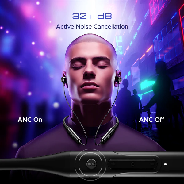 boAt Rockerz 255 ANC | Wireless Earphone with 100H Playback, ASAP™ Charge, BEAST™️ Mode, Active Noise Cancellation - Image 7