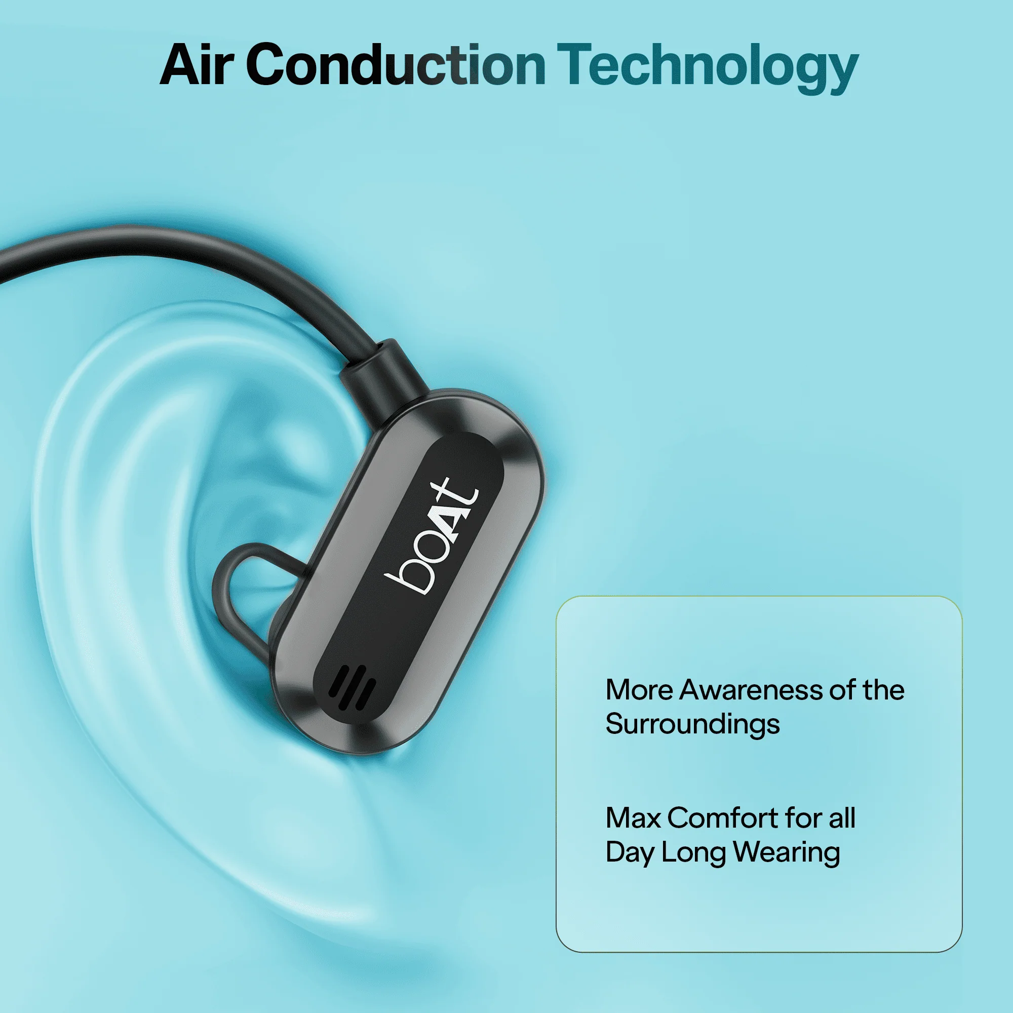 boAt Rockerz 261 Pro | Wireless Earphone with 15 Hours Playback, ASAP™ Charge, 14.8mm Drivers, Bluetooth v5.3, ENx™ Tech (Perfect for Outdoor Sports) - Image 3