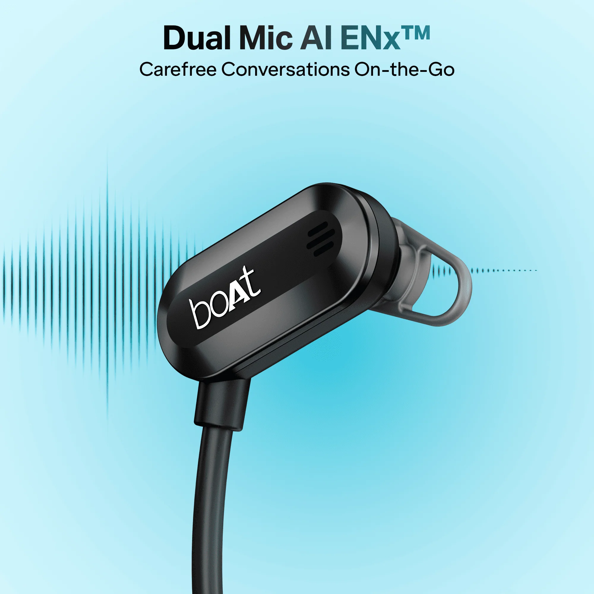 boAt Rockerz 261 Pro | Wireless Earphone with 15 Hours Playback, ASAP™ Charge, 14.8mm Drivers, Bluetooth v5.3, ENx™ Tech (Perfect for Outdoor Sports) - Image 5