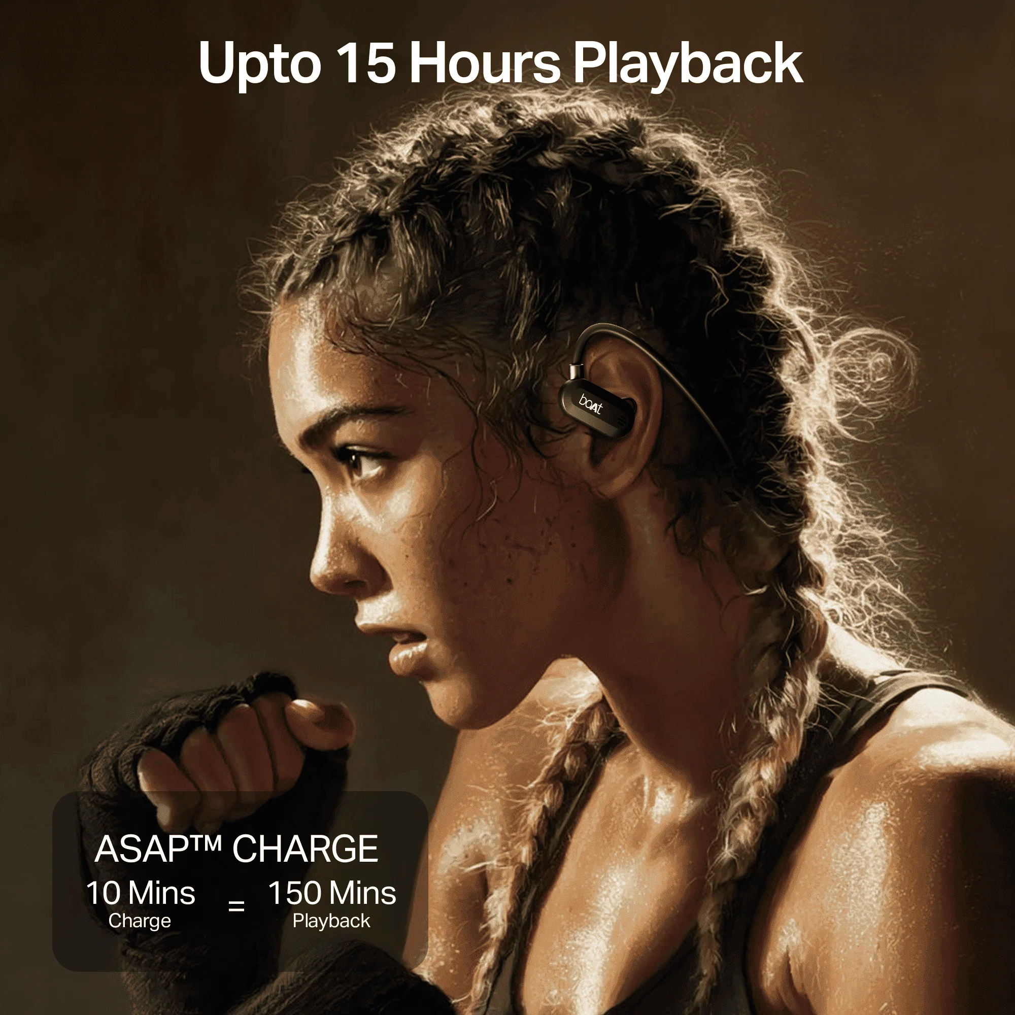 boAt Rockerz 261 Pro | Wireless Earphone with 15 Hours Playback, ASAP™ Charge, 14.8mm Drivers, Bluetooth v5.3, ENx™ Tech (Perfect for Outdoor Sports) - Image 8