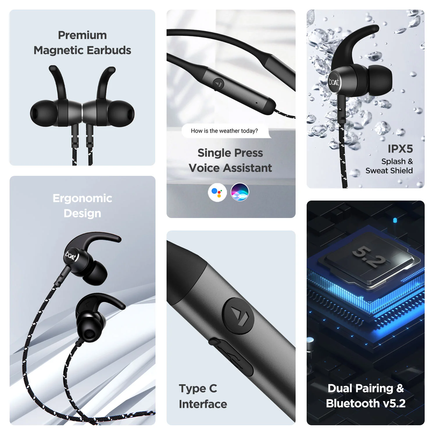 boAt Rockerz 333 | Bluetooth Earphone with Upto 30 Hours Uninterrupted Music, ASAP™ Charging with Dual Pairing - Image 6