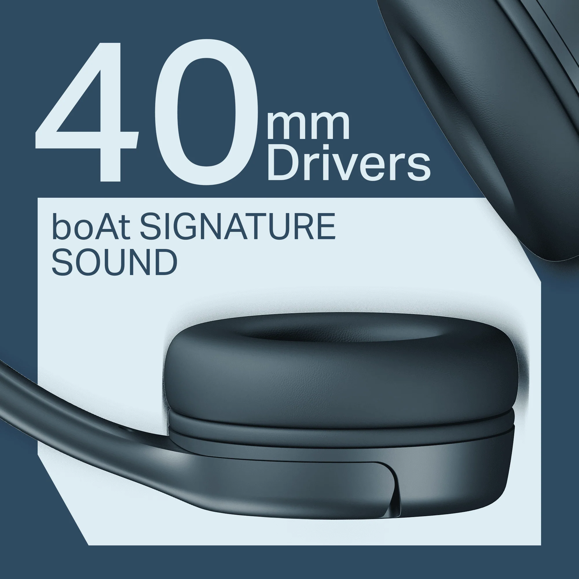 boAt Rockerz 411 | Wireless Headphones with 40mm Drivers, BEAST™ Mode, ENx™ Tech & 40H Playback - Image 12