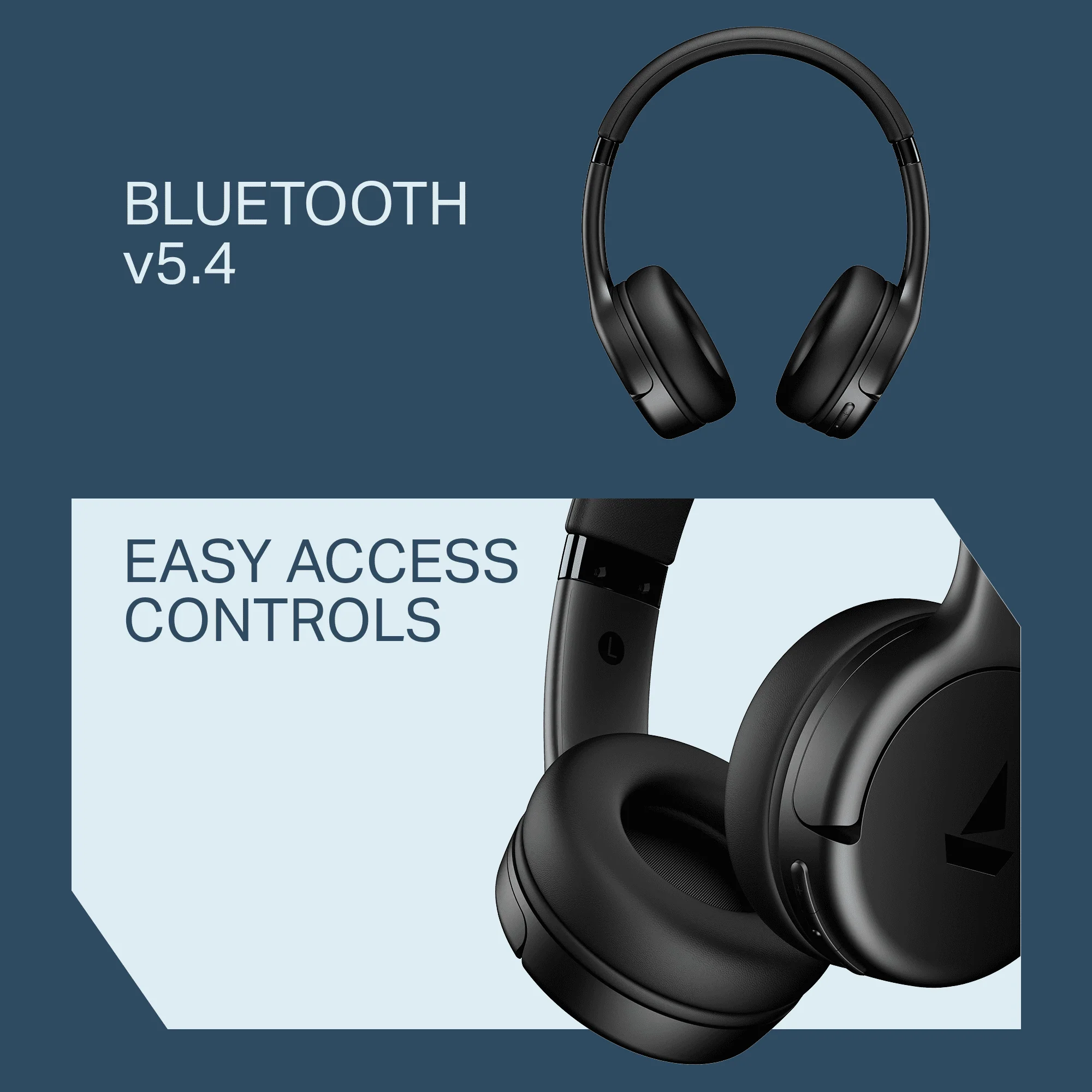 boAt Rockerz 411 | Wireless Headphones with 40mm Drivers, BEAST™ Mode, ENx™ Tech & 40H Playback - Image 4