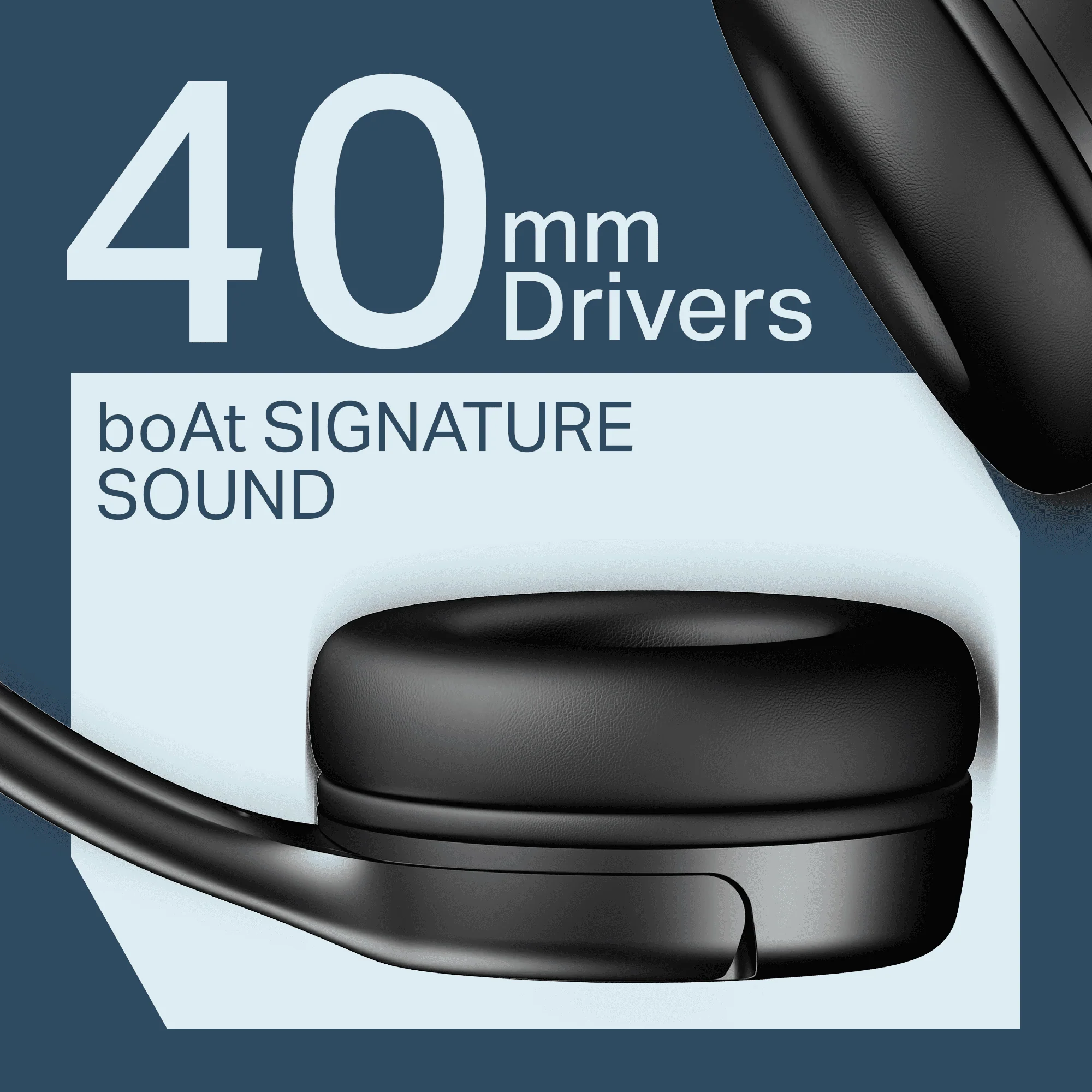 boAt Rockerz 411 | Wireless Headphones with 40mm Drivers, BEAST™ Mode, ENx™ Tech & 40H Playback - Image 5