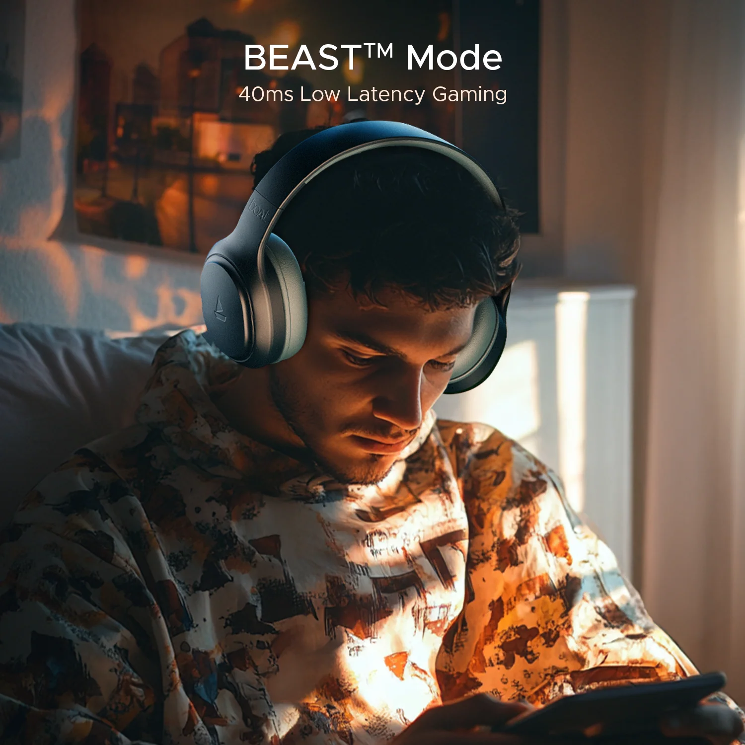 boAt Rockerz 430 | Wireless Headphone with ENx™ Tech, 40 HRS Playback,  BEAST™ Mode, Type-C Interface, Bluetooth v5.4 - Image 10