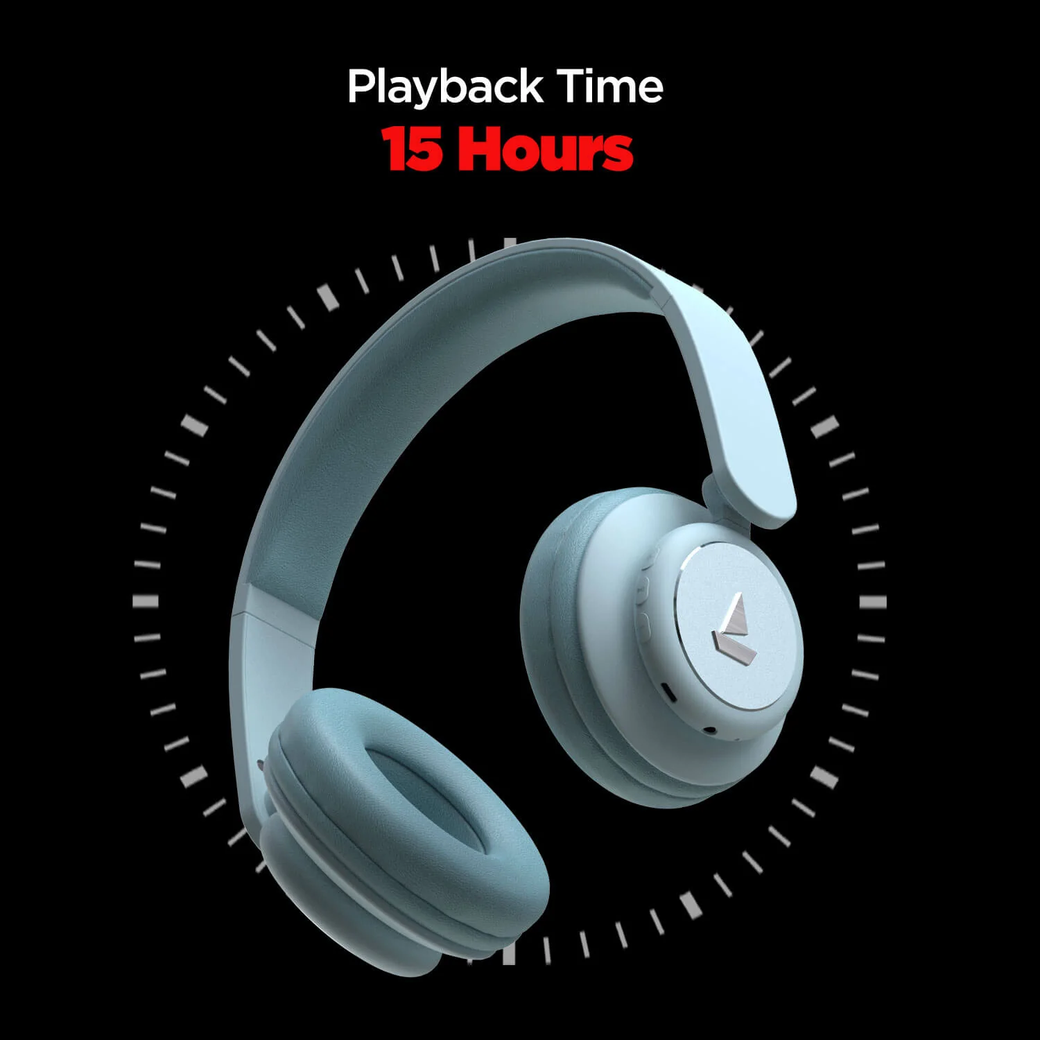 Rockerz 450 | Over Ear Bluetooth Headphones with Upto 15 Hours Playback, Adaptive Headband, 40mm Dynamic Driver, 300 mah Battery - Image 12