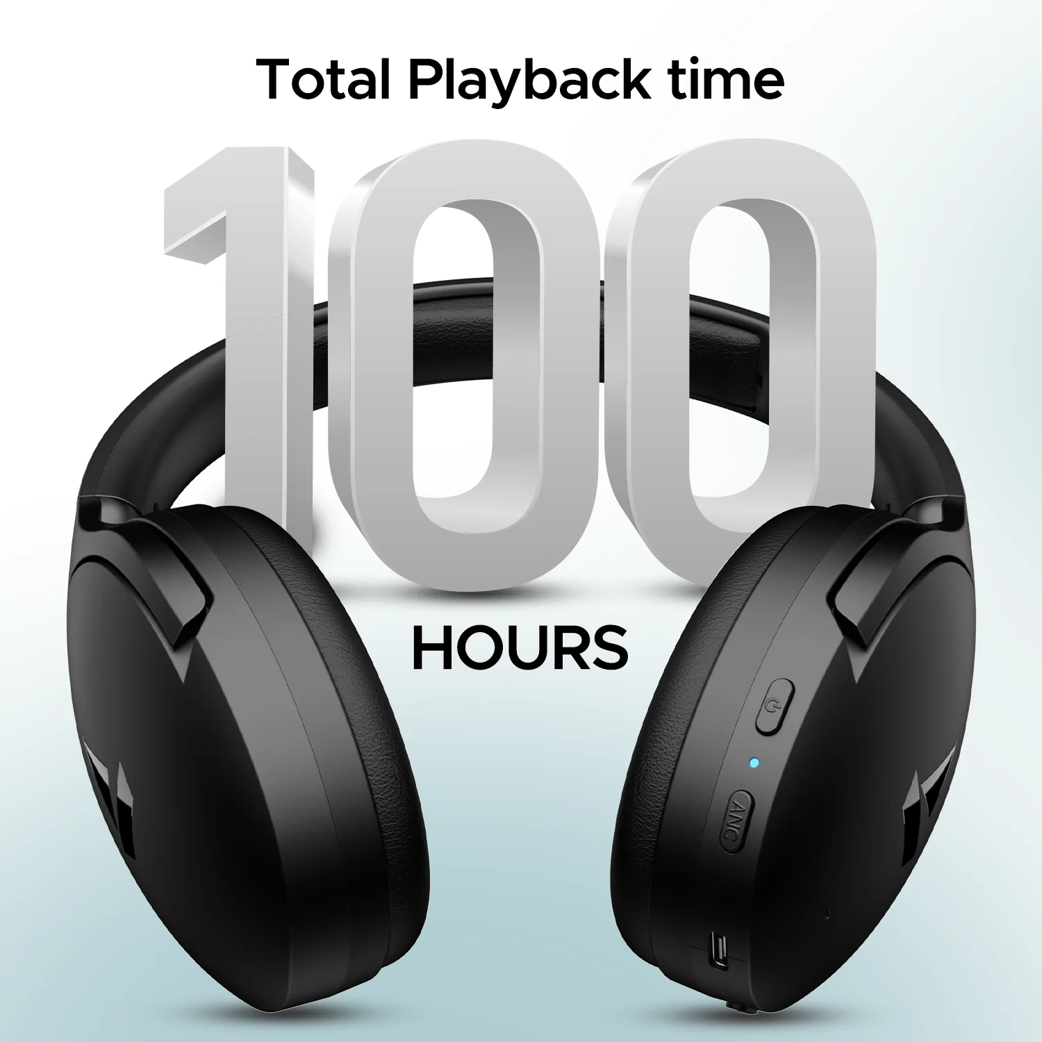 boAt Rockerz 551ANC | Noise Cancelling Wireless Headphone, Upto 100 Hours Playback, 40mm Driver, ENx™ Technology, Custom-tuned EQ Mode - Image 7