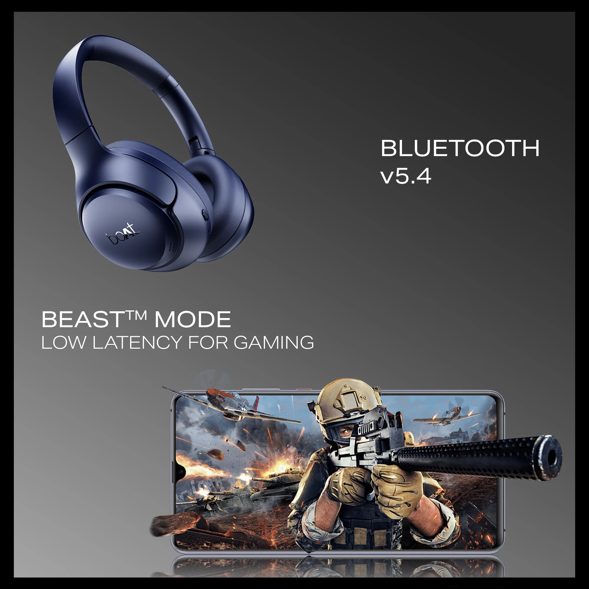 boAt Rockerz 551 ANC Pro | Wireless Headphone with 42dB Hybrid Adaptive ANC, 72 Hours Playtime, Dual Mics with ENx™ Tech - Image 13
