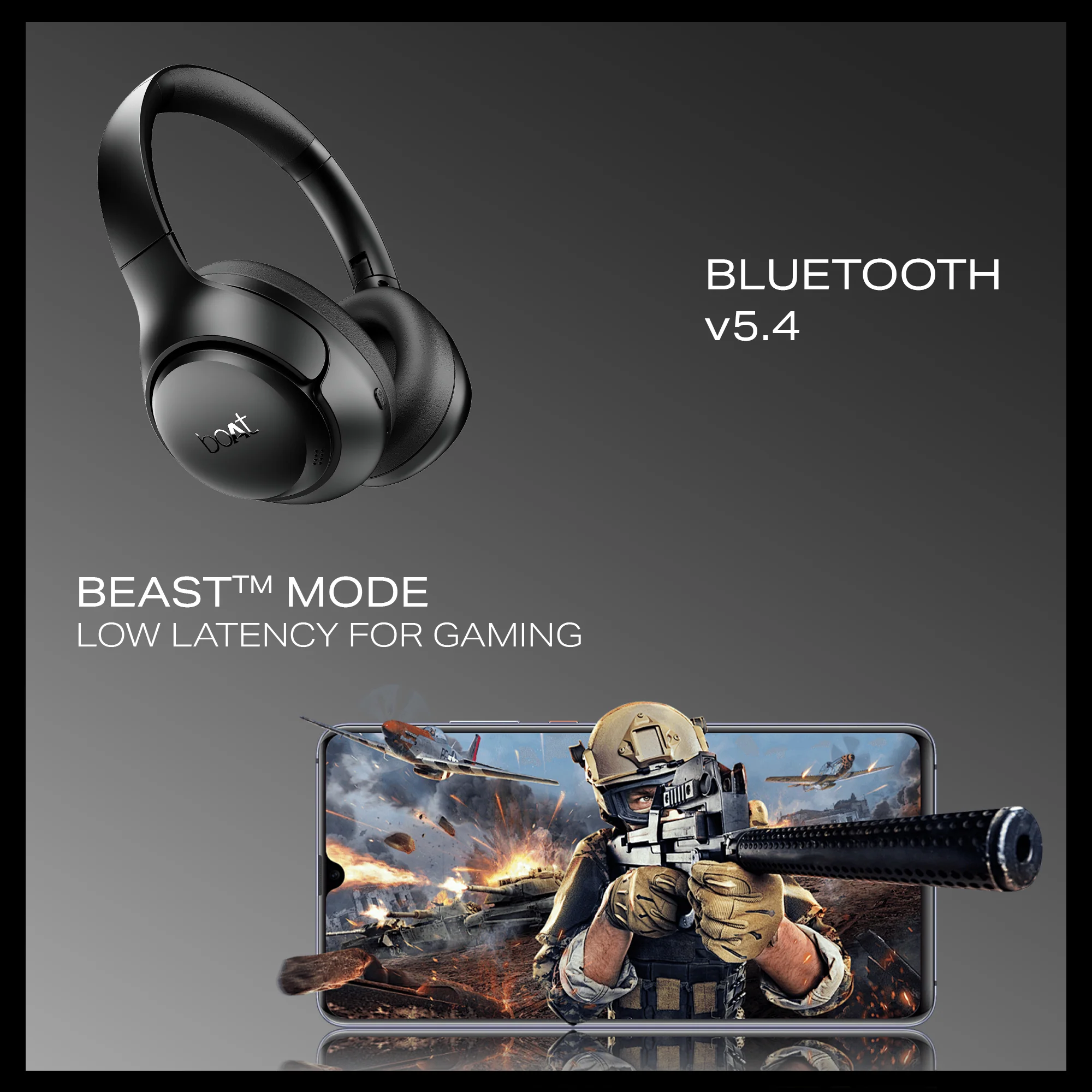boAt Rockerz 551 ANC Pro | Wireless Headphone with 42dB Hybrid Adaptive ANC, 72 Hours Playtime, Dual Mics with ENx™ Tech - Image 4