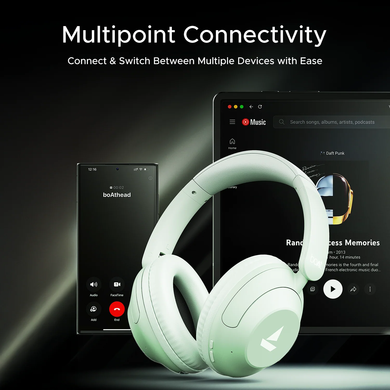 boAt Rockerz 650 Pro | Wireless Headphone with 80 Hours Playback, Dolby Audio, Touch & Swipe Controls - Image 35