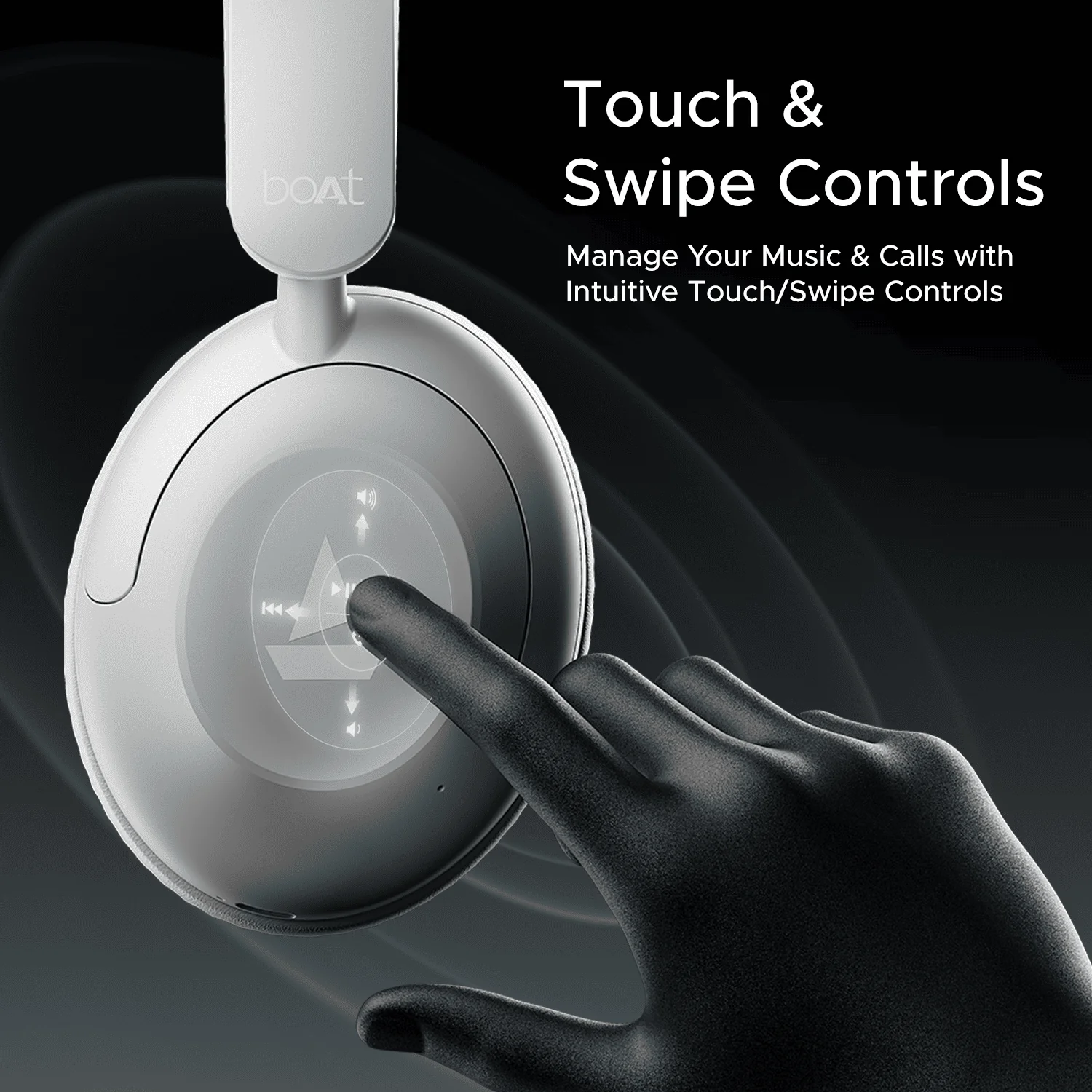 boAt Rockerz 650 Pro | Wireless Headphone with 80 Hours Playback, Dolby Audio, Touch & Swipe Controls - Image 46